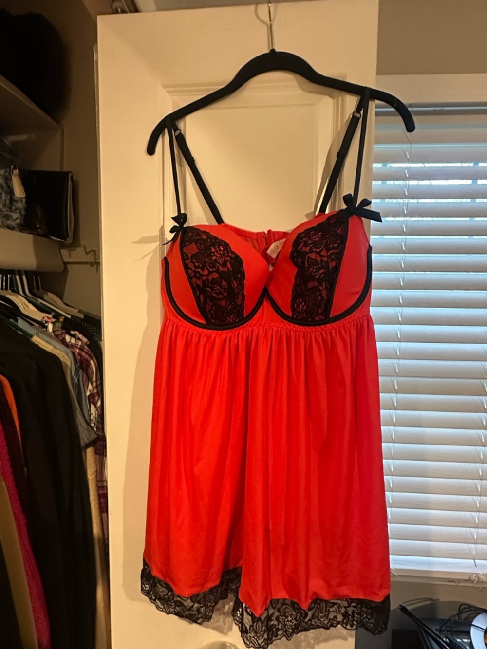 Lace-Trim Babydoll Chemise - Women Intimates